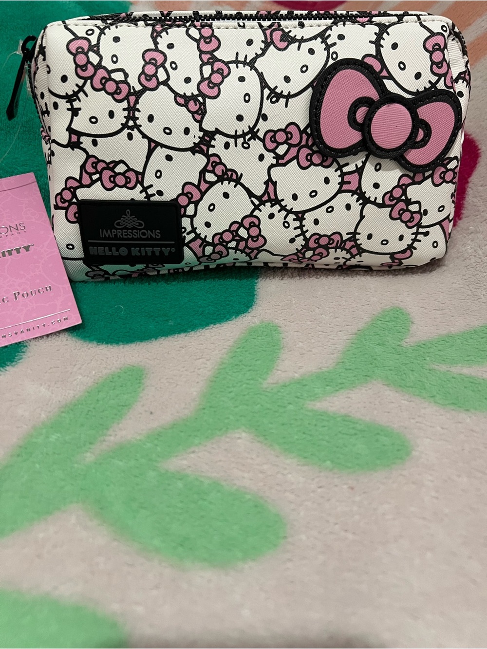 Hello Kitty Pink Bow Cosmetic Pouch